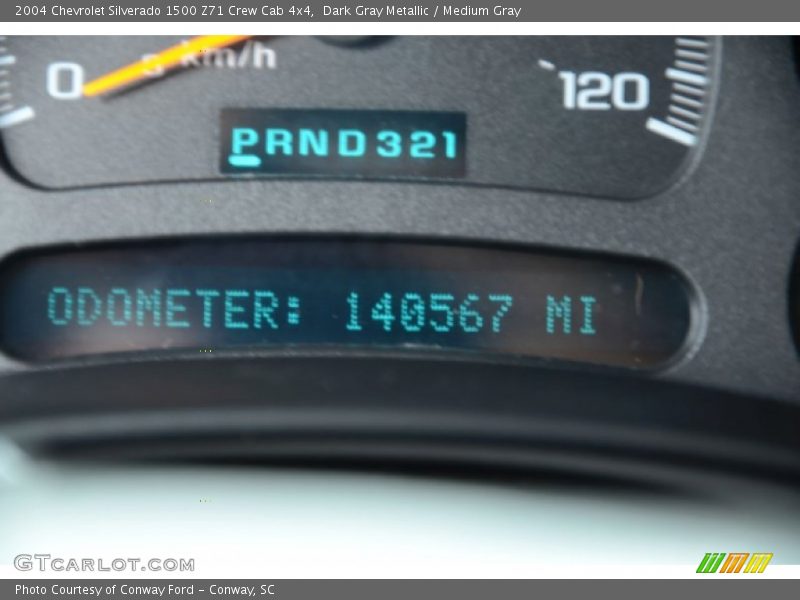 Dark Gray Metallic / Medium Gray 2004 Chevrolet Silverado 1500 Z71 Crew Cab 4x4