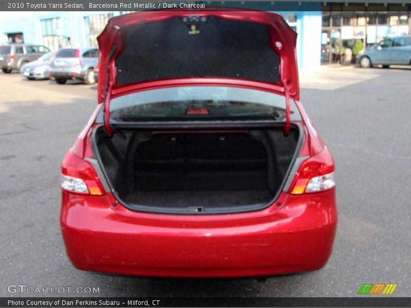 Barcelona Red Metallic / Dark Charcoal 2010 Toyota Yaris Sedan