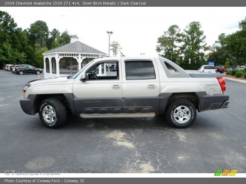 Silver Birch Metallic / Dark Charcoal 2004 Chevrolet Avalanche 1500 Z71 4x4