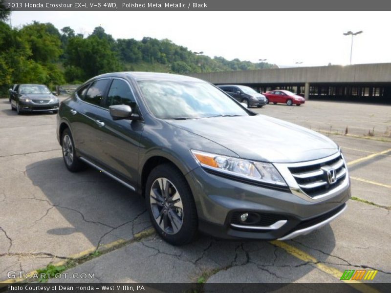 Polished Metal Metallic / Black 2013 Honda Crosstour EX-L V-6 4WD