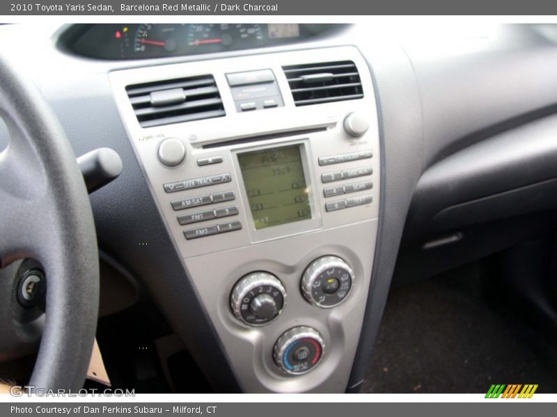 Barcelona Red Metallic / Dark Charcoal 2010 Toyota Yaris Sedan