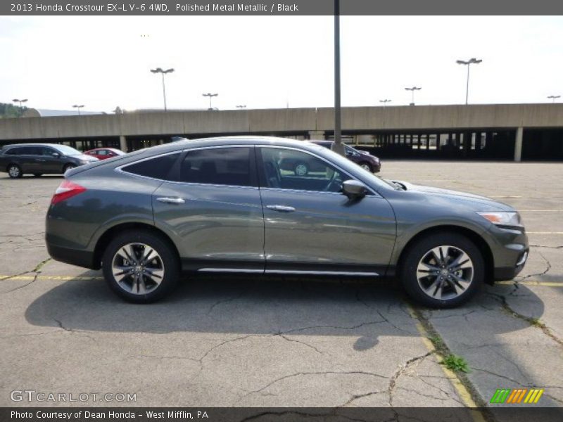 Polished Metal Metallic / Black 2013 Honda Crosstour EX-L V-6 4WD