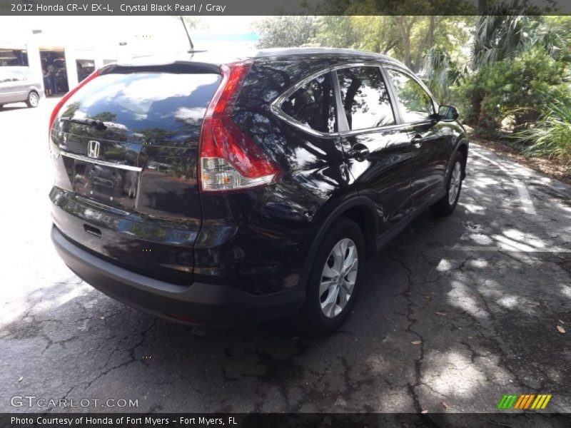 Crystal Black Pearl / Gray 2012 Honda CR-V EX-L