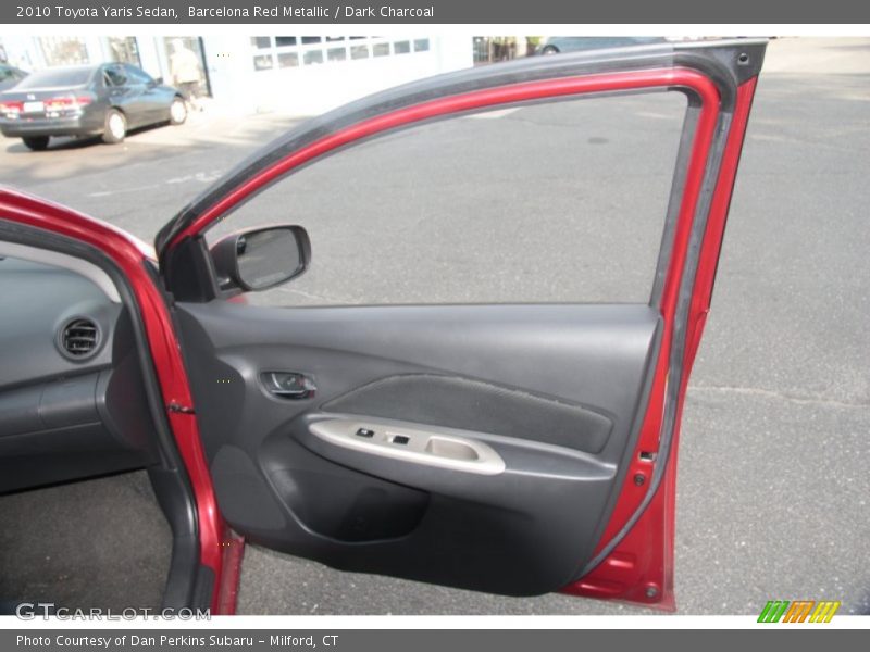 Barcelona Red Metallic / Dark Charcoal 2010 Toyota Yaris Sedan