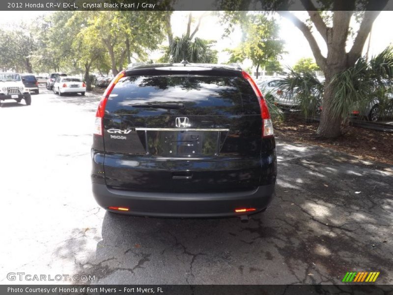 Crystal Black Pearl / Gray 2012 Honda CR-V EX-L