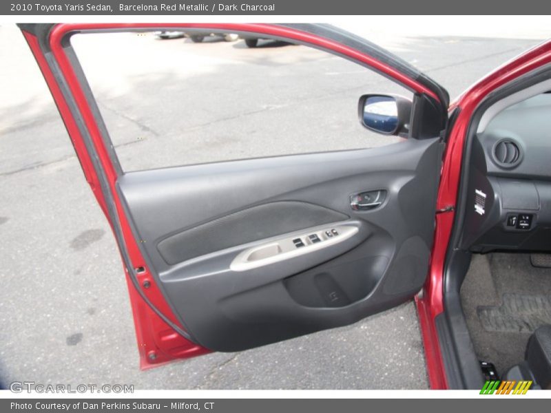 Barcelona Red Metallic / Dark Charcoal 2010 Toyota Yaris Sedan