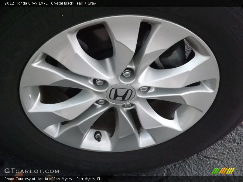 Crystal Black Pearl / Gray 2012 Honda CR-V EX-L