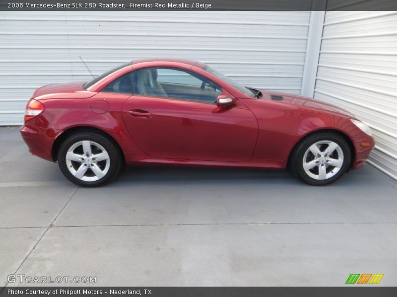 Firemist Red Metallic / Beige 2006 Mercedes-Benz SLK 280 Roadster