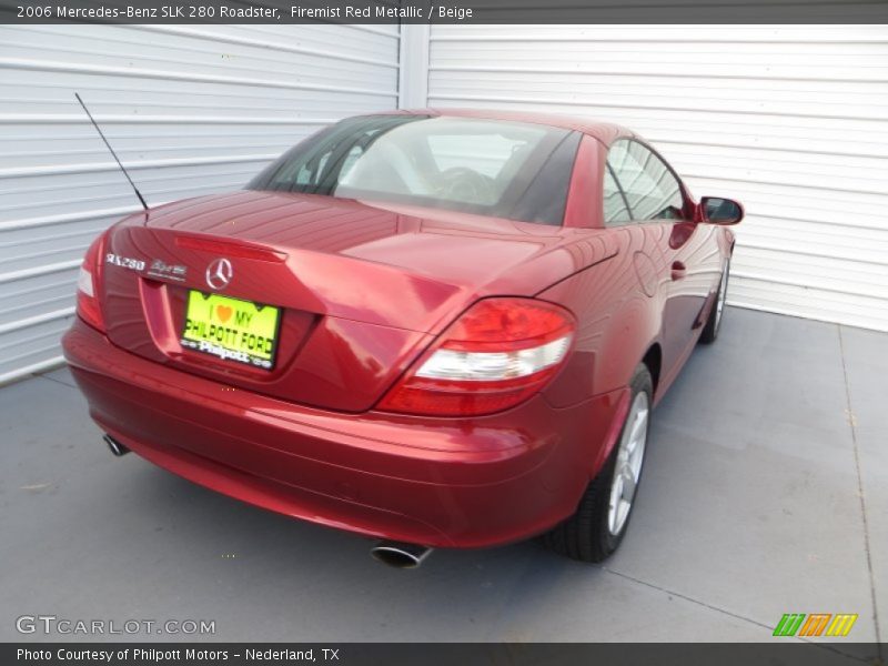 Firemist Red Metallic / Beige 2006 Mercedes-Benz SLK 280 Roadster
