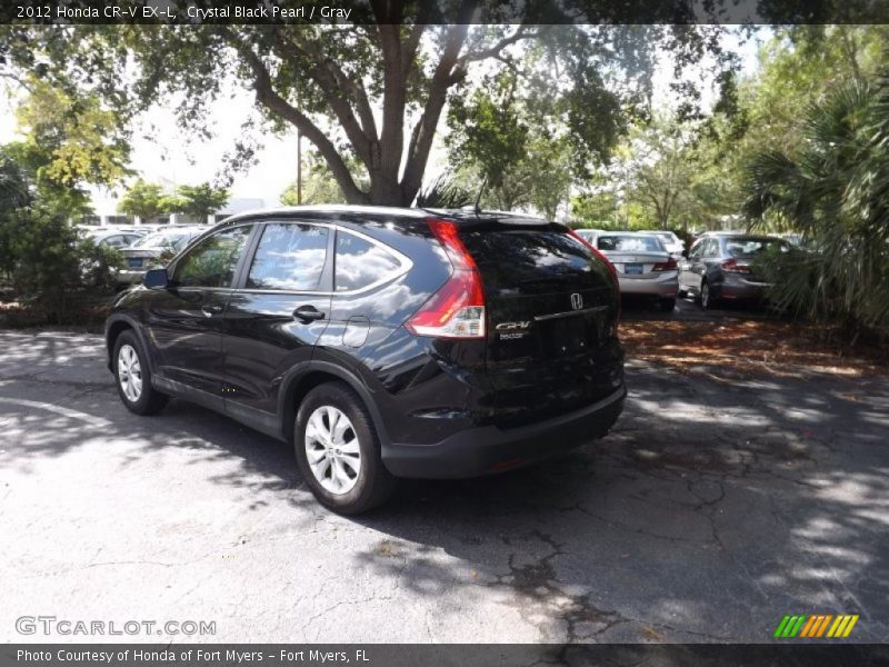 Crystal Black Pearl / Gray 2012 Honda CR-V EX-L