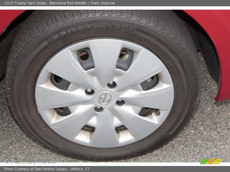 Barcelona Red Metallic / Dark Charcoal 2010 Toyota Yaris Sedan