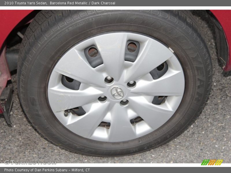 Barcelona Red Metallic / Dark Charcoal 2010 Toyota Yaris Sedan