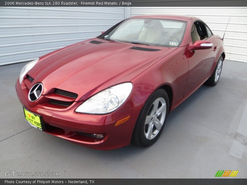 Firemist Red Metallic / Beige 2006 Mercedes-Benz SLK 280 Roadster