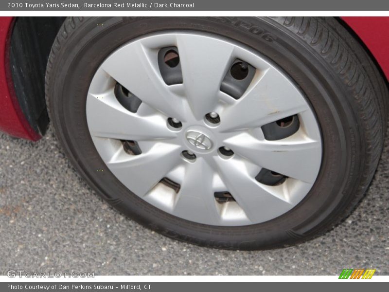 Barcelona Red Metallic / Dark Charcoal 2010 Toyota Yaris Sedan