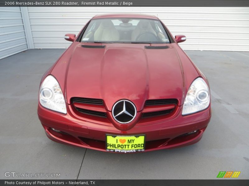 Firemist Red Metallic / Beige 2006 Mercedes-Benz SLK 280 Roadster