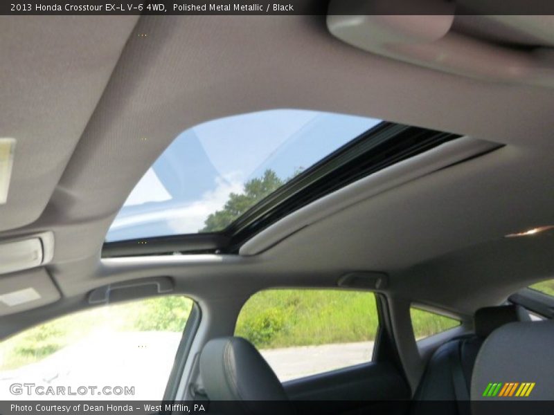 Polished Metal Metallic / Black 2013 Honda Crosstour EX-L V-6 4WD