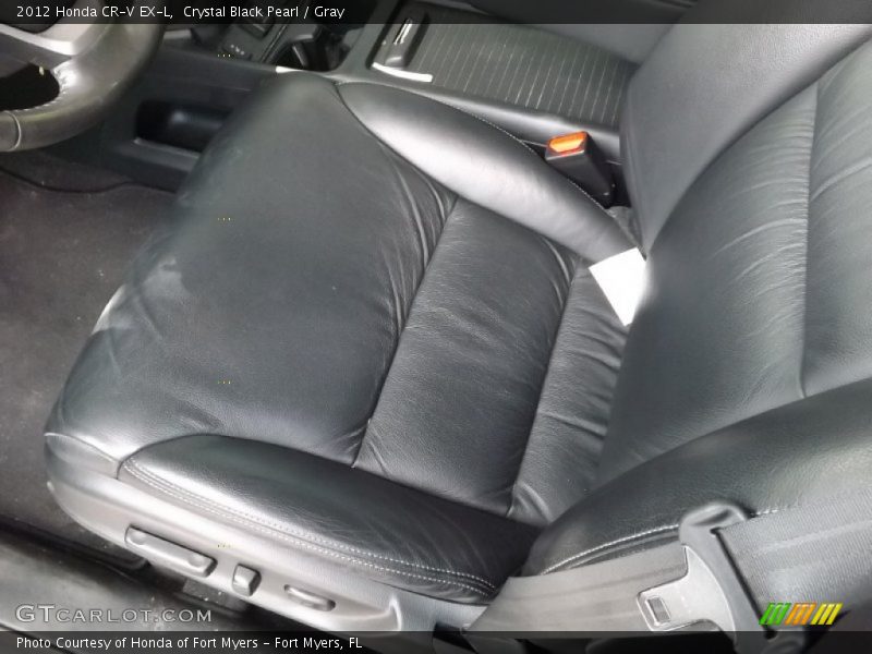 Crystal Black Pearl / Gray 2012 Honda CR-V EX-L