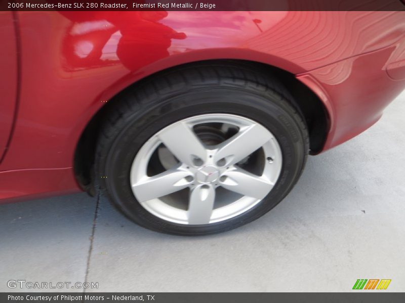 Firemist Red Metallic / Beige 2006 Mercedes-Benz SLK 280 Roadster