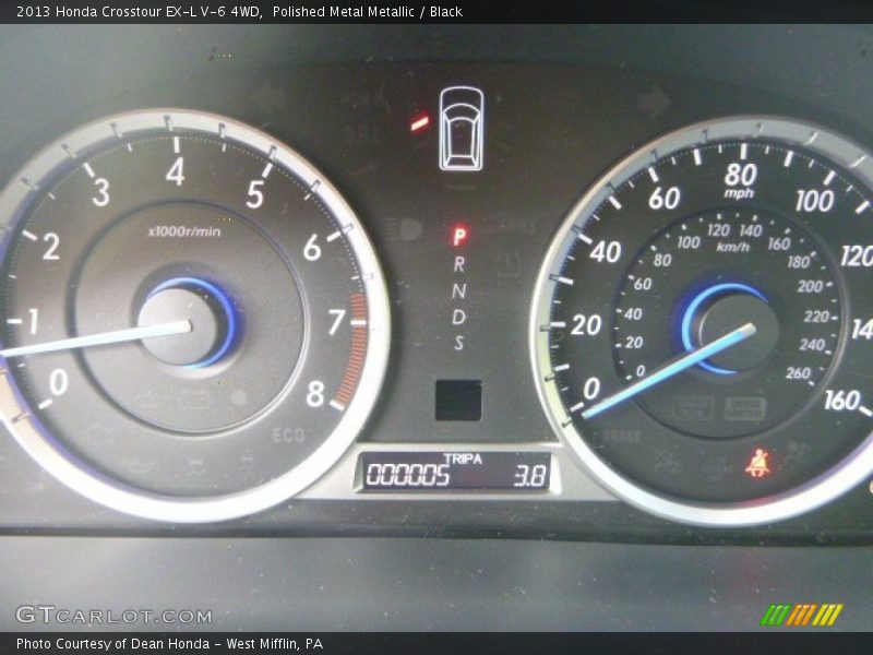 Polished Metal Metallic / Black 2013 Honda Crosstour EX-L V-6 4WD