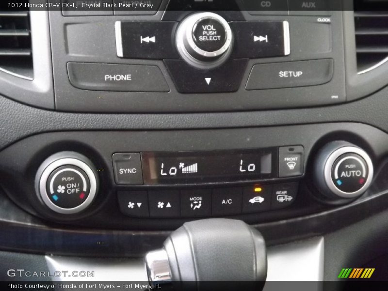 Crystal Black Pearl / Gray 2012 Honda CR-V EX-L