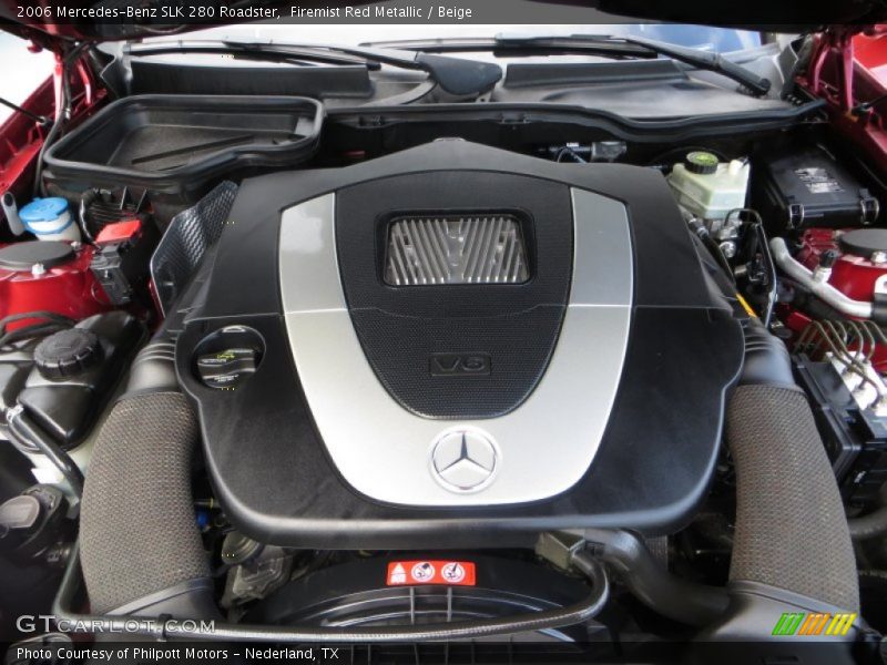 Firemist Red Metallic / Beige 2006 Mercedes-Benz SLK 280 Roadster