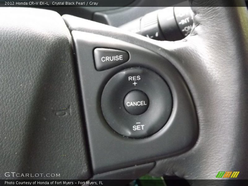Crystal Black Pearl / Gray 2012 Honda CR-V EX-L