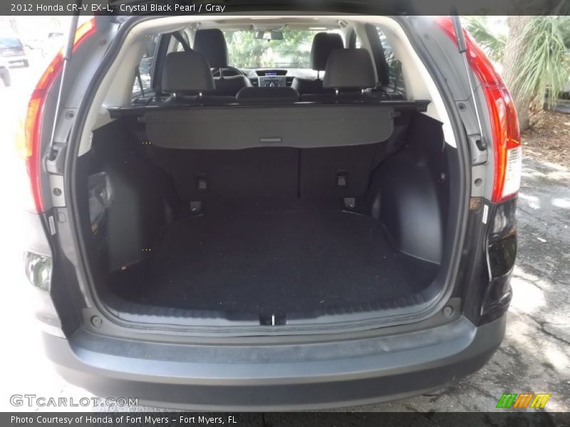 Crystal Black Pearl / Gray 2012 Honda CR-V EX-L