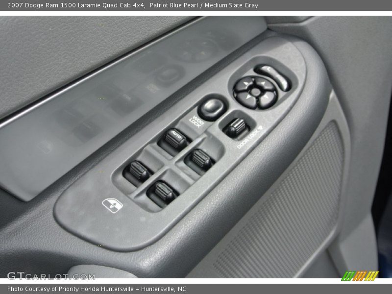 Patriot Blue Pearl / Medium Slate Gray 2007 Dodge Ram 1500 Laramie Quad Cab 4x4