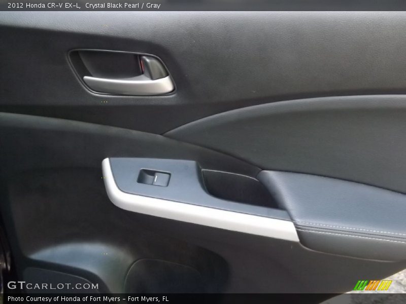 Crystal Black Pearl / Gray 2012 Honda CR-V EX-L