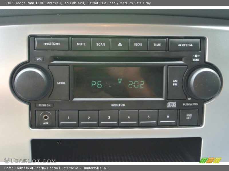 Patriot Blue Pearl / Medium Slate Gray 2007 Dodge Ram 1500 Laramie Quad Cab 4x4
