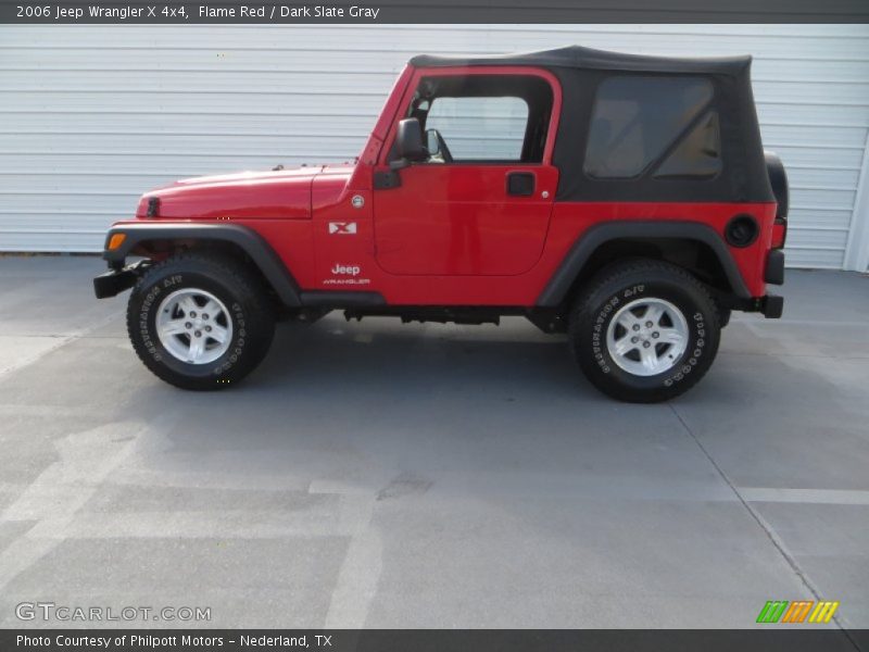 Flame Red / Dark Slate Gray 2006 Jeep Wrangler X 4x4