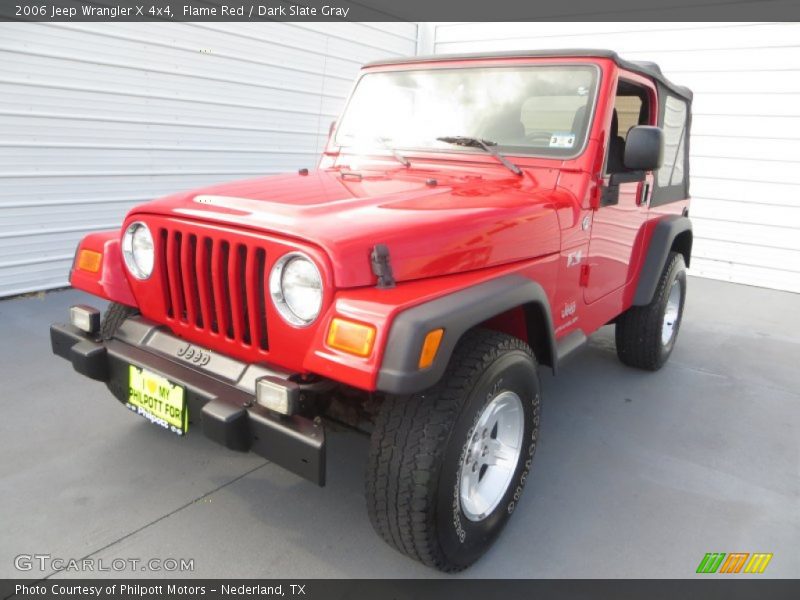 Flame Red / Dark Slate Gray 2006 Jeep Wrangler X 4x4