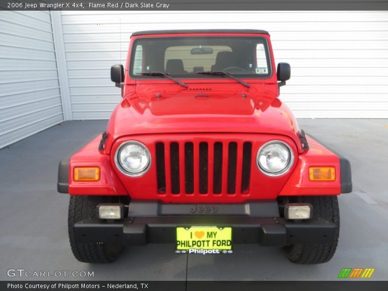 Flame Red / Dark Slate Gray 2006 Jeep Wrangler X 4x4
