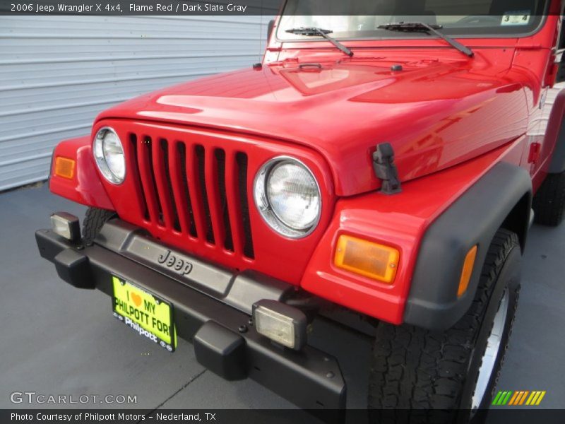 Flame Red / Dark Slate Gray 2006 Jeep Wrangler X 4x4