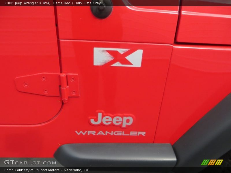 Flame Red / Dark Slate Gray 2006 Jeep Wrangler X 4x4