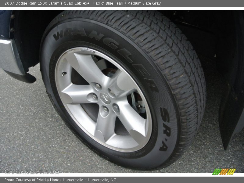 Patriot Blue Pearl / Medium Slate Gray 2007 Dodge Ram 1500 Laramie Quad Cab 4x4