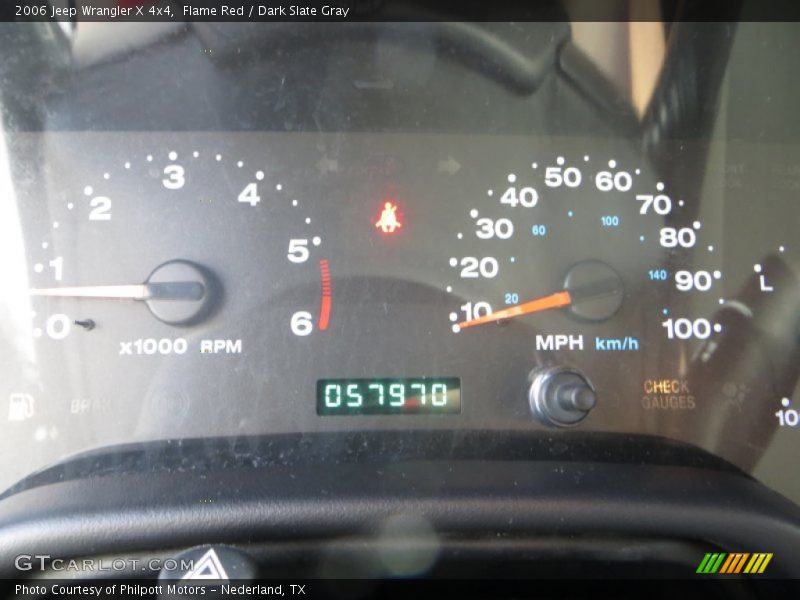 Flame Red / Dark Slate Gray 2006 Jeep Wrangler X 4x4