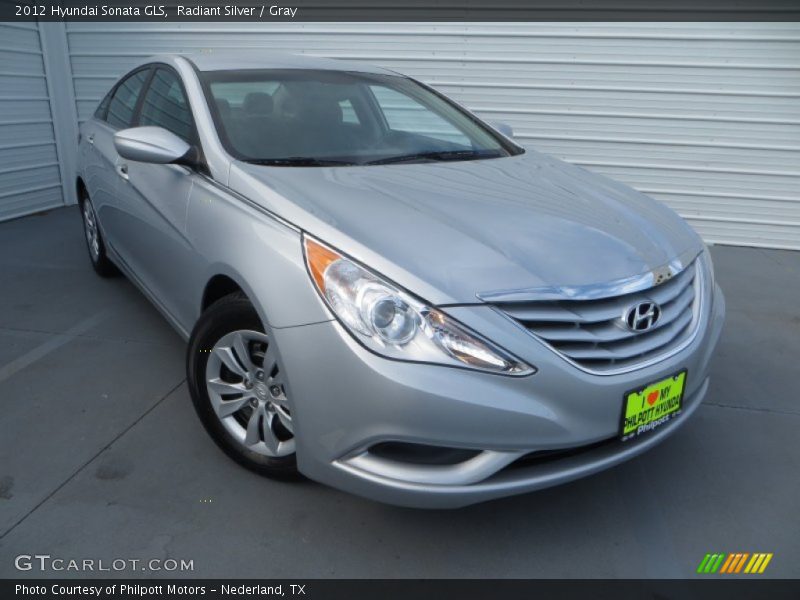Radiant Silver / Gray 2012 Hyundai Sonata GLS