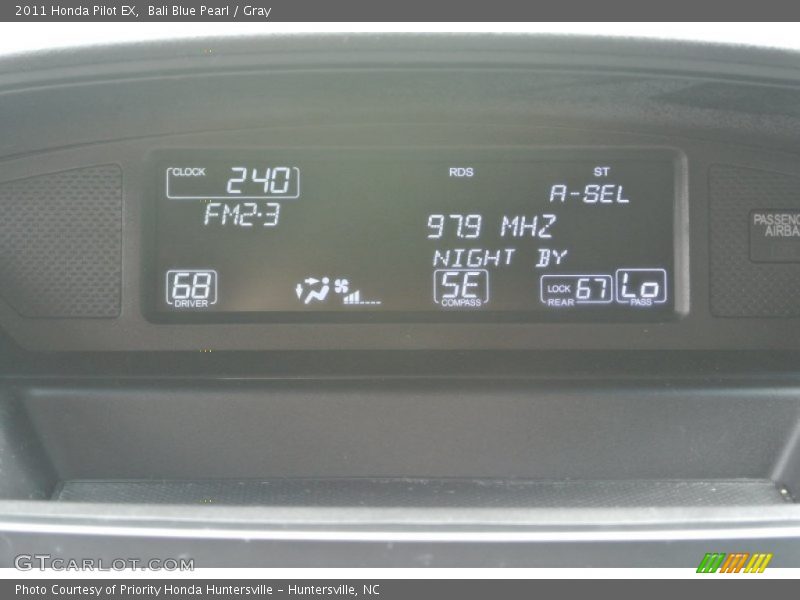 Bali Blue Pearl / Gray 2011 Honda Pilot EX
