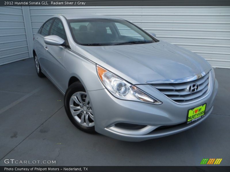 Radiant Silver / Gray 2012 Hyundai Sonata GLS