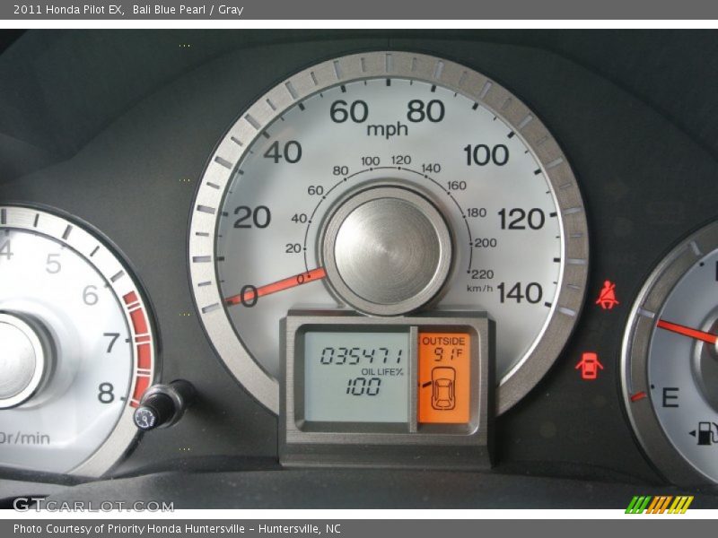 Bali Blue Pearl / Gray 2011 Honda Pilot EX