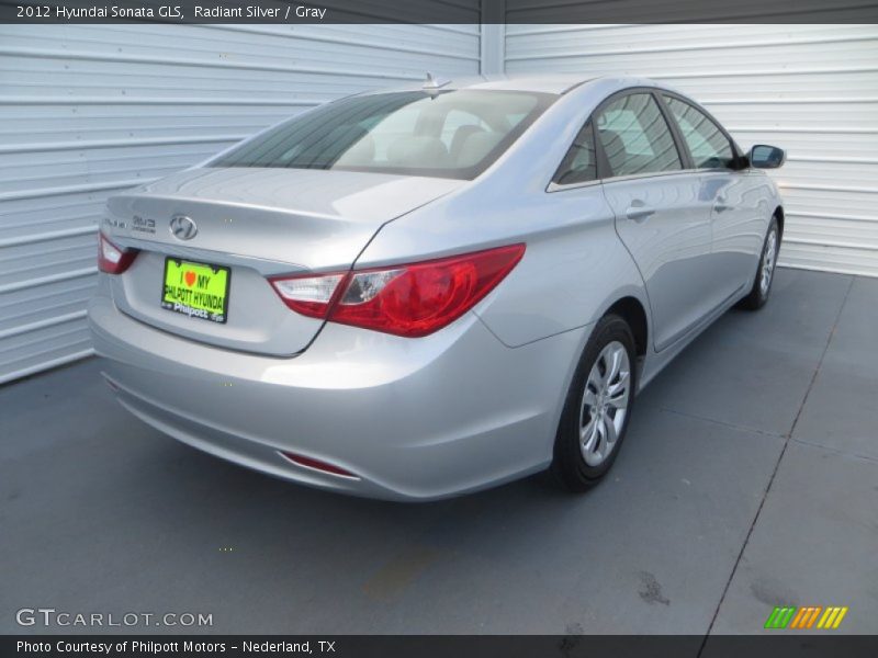 Radiant Silver / Gray 2012 Hyundai Sonata GLS