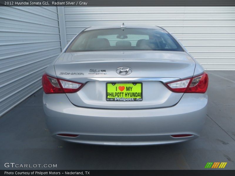 Radiant Silver / Gray 2012 Hyundai Sonata GLS