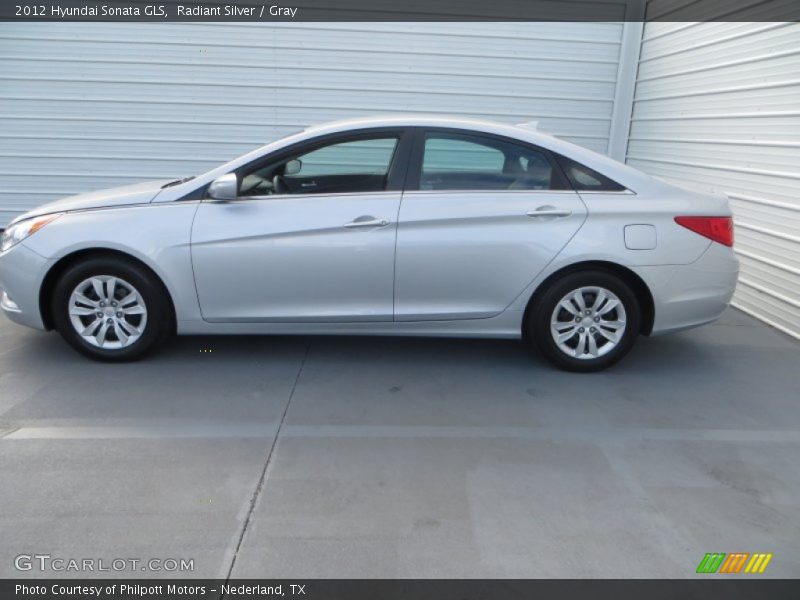 Radiant Silver / Gray 2012 Hyundai Sonata GLS