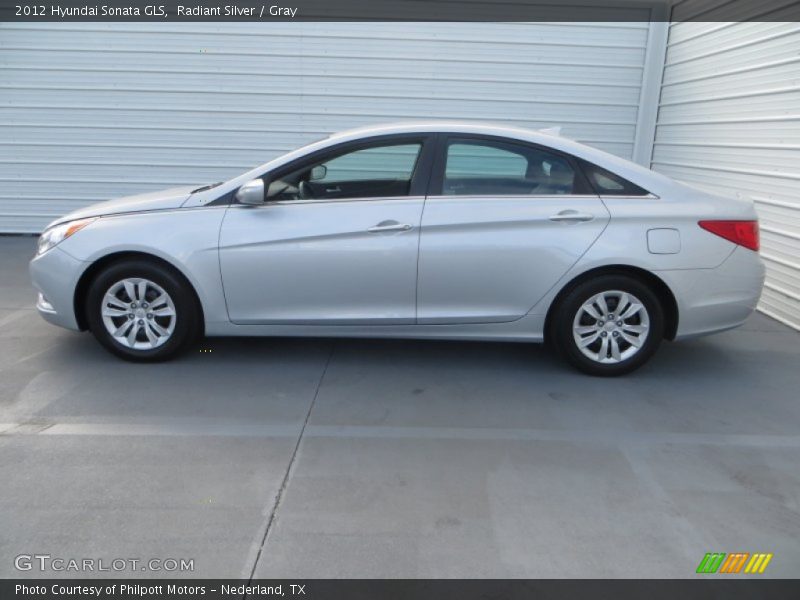 Radiant Silver / Gray 2012 Hyundai Sonata GLS