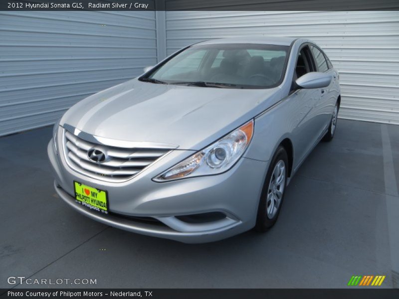 Radiant Silver / Gray 2012 Hyundai Sonata GLS