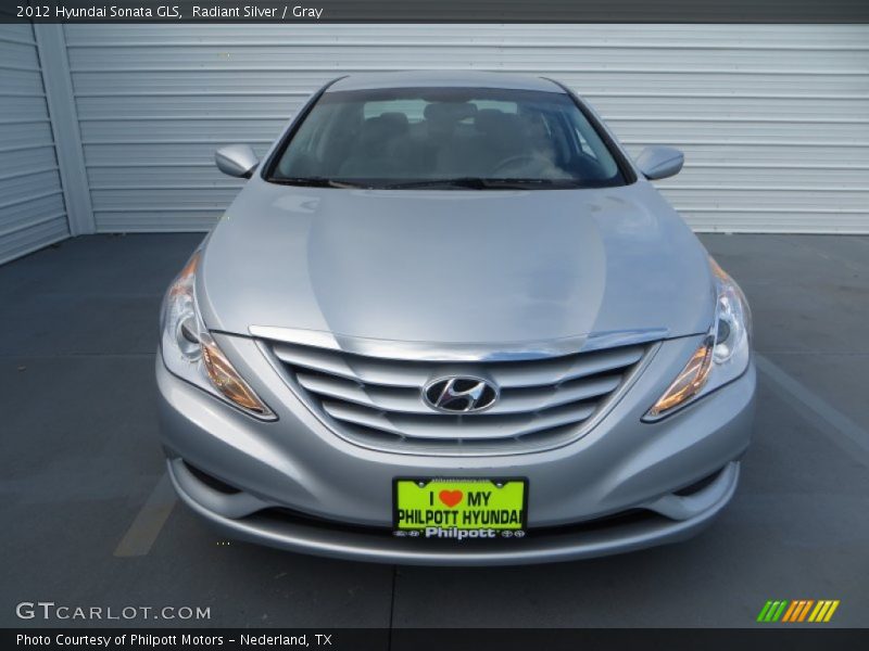 Radiant Silver / Gray 2012 Hyundai Sonata GLS
