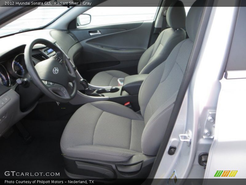 Radiant Silver / Gray 2012 Hyundai Sonata GLS