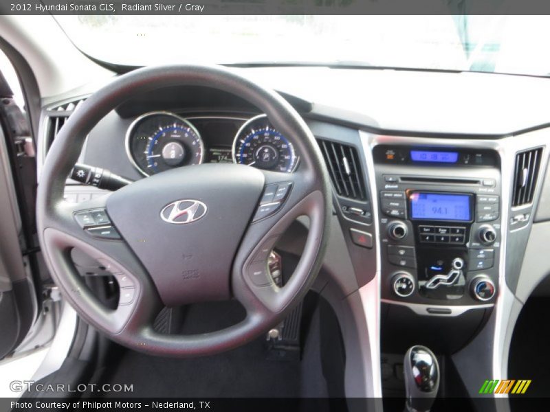 Radiant Silver / Gray 2012 Hyundai Sonata GLS