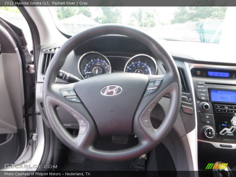 Radiant Silver / Gray 2012 Hyundai Sonata GLS